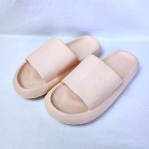NEW MUDD ALOHA COMFORT‎ SLIDE SANDALS WOMENS 9.5-10 BLUSH PINK